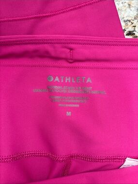 Athleta Bright Pink Interval Stash 7/8 Leggings